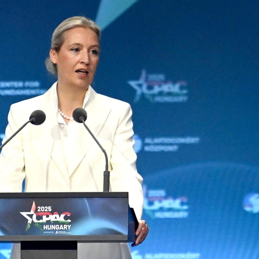 Alice Weidel, współprzewodnicząca AfD. Fot. Elekes Andor / Wikimedia Commons, CC BY 4.0.